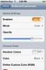 VolumeCustomize: Změna barvy a průhlednosti hlasitosti pro iPhone HUD [Cydia]