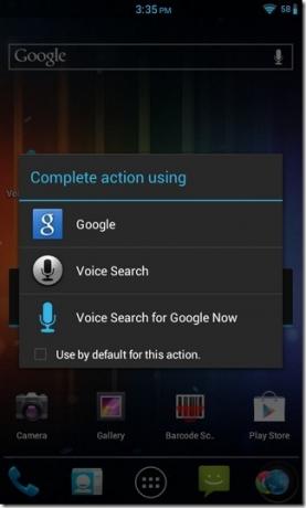 Glas omogućenim-Google-Sad-android-widget