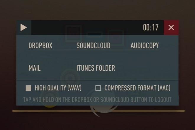 Musyc iOS Enregistrer