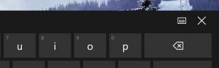 Atjunkite „Windows 10“ ekrano klaviatūrą ir perkelkite ją bet kur