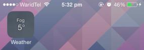 Se levende temperatur og forhold på iOS 7 Weather App-ikonet