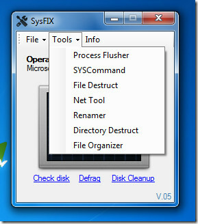 SysFix-verktyg