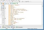ASCII- ja binaariteksti-editori syntaksin korostuksella ja koodin taittamisella