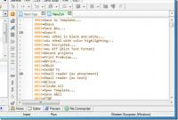АСЦИИ и Бинарни уређивач текста са истицањем синтаксе и преклапањем кода
