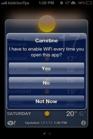 „Carnitine iOS“ programa