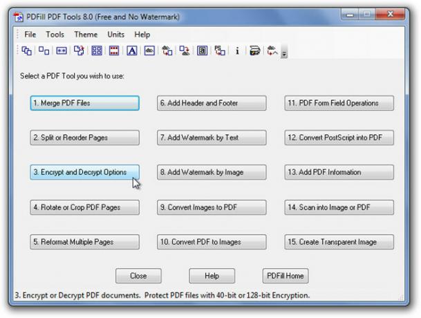 PDFill पीडीएफ उपकरण 8.0 (नि: शुल्क और कोई वॉटरमार्क)
