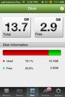 Core Monitor iOS disk