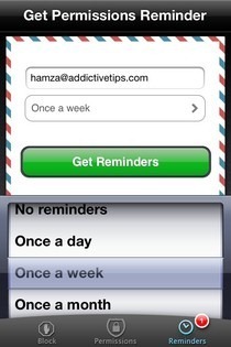 Permissões iOS Reminders