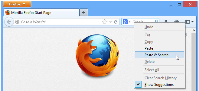 Lim-og-søk-hurtigtast-Firefox-tillegget on_