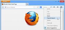 إضافة اختصار لوحة مفاتيح لوظيفة اللصق والبحث في Firefox
