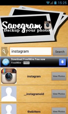 SaveGram-Android-Search