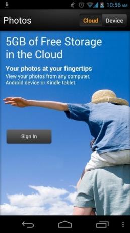 Amazon Cloud-Drive-Bilder-Android-Pålogging