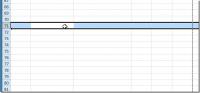 Brzo odaberite kompletan stupac i redak u Excelu 2010