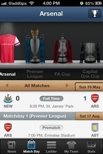 EPL Live iOS Match Day