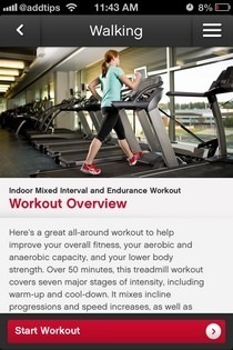 Reebok Fitness iOS trening