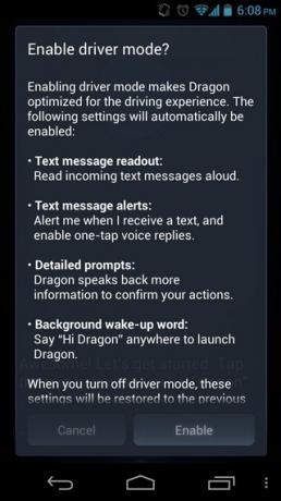Dragon-Mobile Assistant-Android-driver-Mode