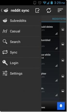 Reddit-Sync-Android-Menu