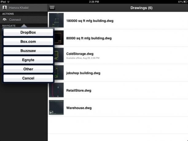 Autodesk Factory Design iPad Početna stranica