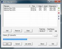 Bezmaksas FLV video galdnieks: pievienojieties / sapludiniet / apvienojiet FLV failus