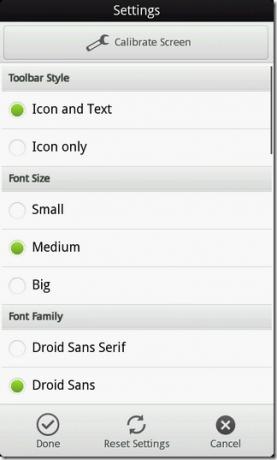 -Аромата на файлове от Мениджър на Android-Settings