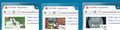 YouTube pregled videozapisa prikazuje više rotacijskih sličica u Chromeu