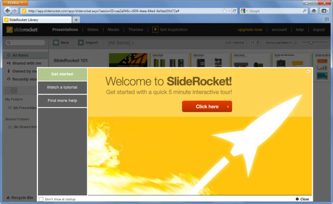 مكتبة SlideRocket - Mozilla Firefox