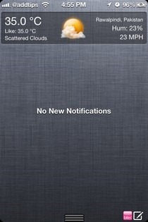 WeatherUnderground iOS Saat Ini