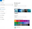 Kā atlasīt aizpildīšanas krāsu centrētam fonam operētājsistēmā Windows 10