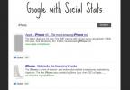 „Google“ paieškos rezultatai, kuriuose patinka „Facebook“, „Tweets“ ir „Google+“ akcijos