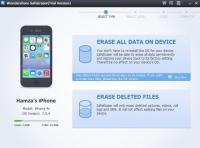 מחק לצמיתות את נתוני iPhone או iPad באמצעות Wondershare SafeEraser