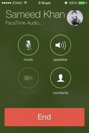 iOS 7 Audio FaceTime