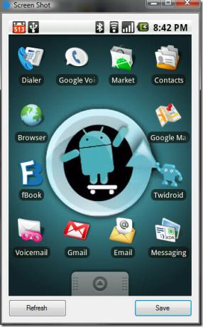 Android simulace