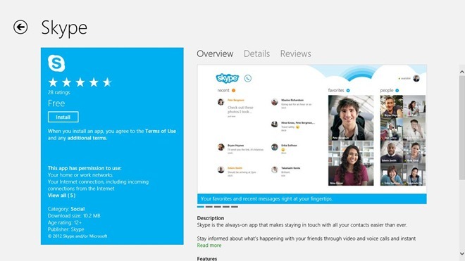 Skype_Windows Store