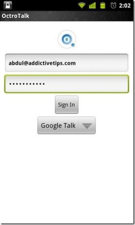 OctroTalk-Android-login