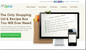 ZipList: Търсене на хиляди рецепти и създаване на списъци за пазаруване [Web]