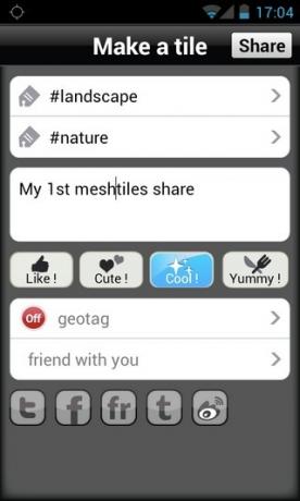 meshtiles-Android-sovellukset-Share