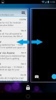 Bliższe spojrzenie na ekran blokady Androida 4.2 Jelly Bean z widżetami
