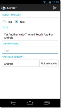 Reddit-ET-Android-Pošlji