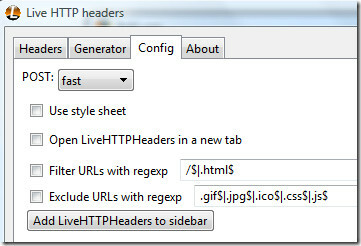konfigurasi http header langsung