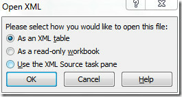فتح XML