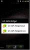 GO SMS Widget prikazuje vaše tekstualne poruke na početnom zaslonu Android