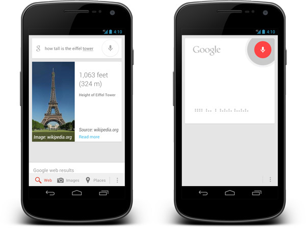 Jelly Bean--Google Voice-Search