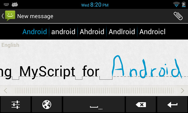 מקלדת MyScript-for-Android