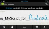 MyScript Stylus: Rukopisná klávesnice založená na gestech pro Android