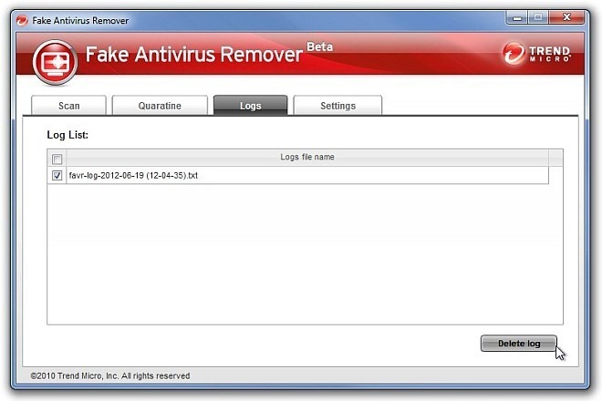 Falošné antivírusové Remover_Log