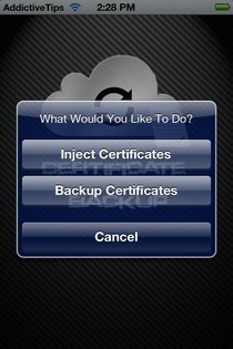 Certificate Backup Home