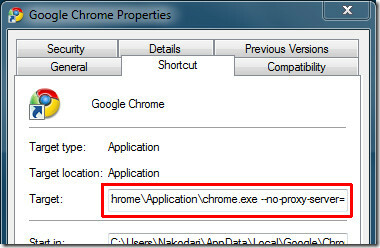 tidak ada server proxy chrome