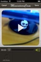 MiniatureCam: Capturați videoclipuri și fotografii cu efect Tilt Shift [iPhone]