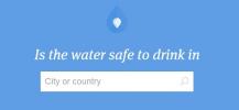 Verificați dacă apa de la robinet este posibil să beți într-o țară