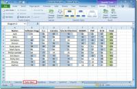 Excel 2010: Ein- und Ausblenden von Spalten, Zeilen und Blättern